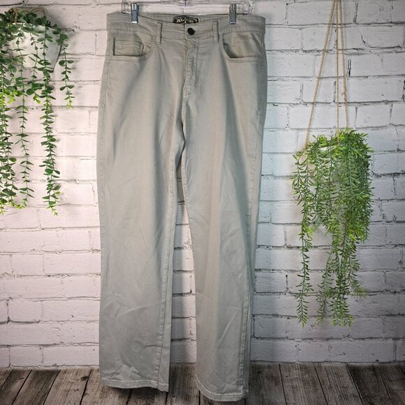 JACK OF SPADES HIGH ROLLER  STRAIGHT LEG GRAY PANTS MENS SIZE 36 X 30 - Picture 1 of 7